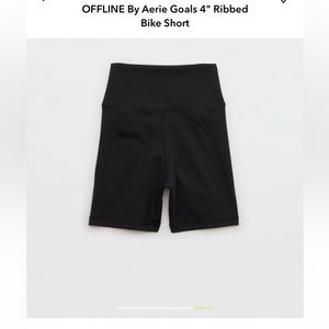 Aerie Offline 4 inch ribbed bike shorts size small